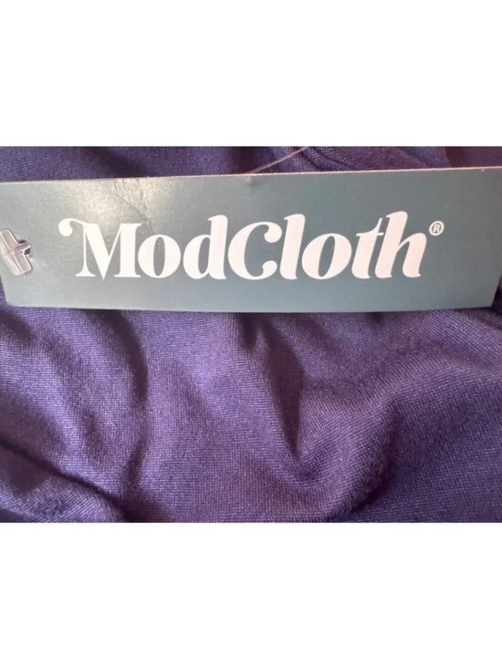 New ModCloth Womens 2X Navy Midi Flared Skirt Polyester Blend Made In USA